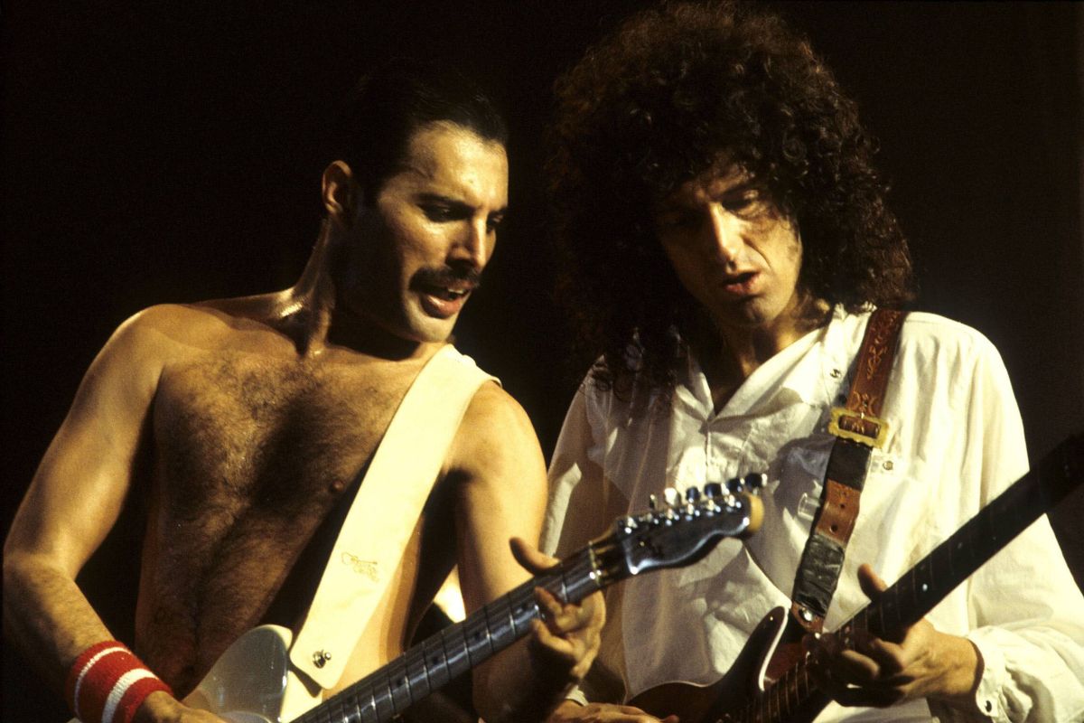 Freddie Mercury e Brian May dei Queen