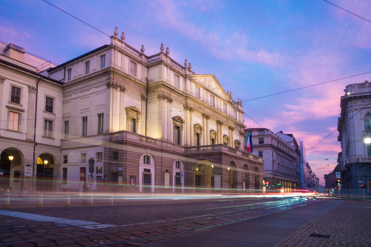 la scala milano tramonto