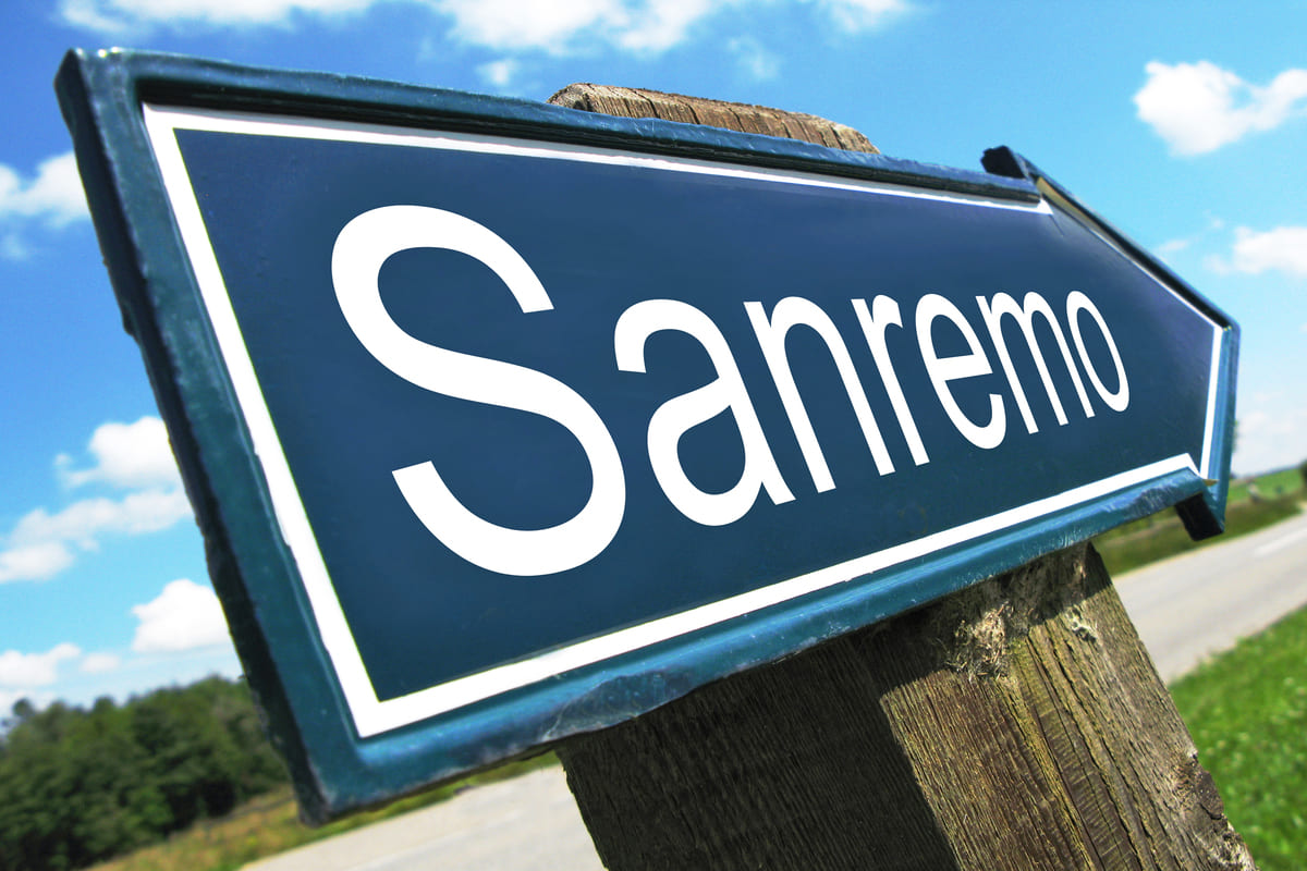 cartello stradale Sanremo