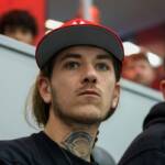 Dani Faiv assiste alla partita di Serie A tra Milan e Napoli allo Stadio Giuseppe Meazza il 29 ottobre 2024 a Milano.