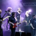 Pink Floyd che suona sul palco
