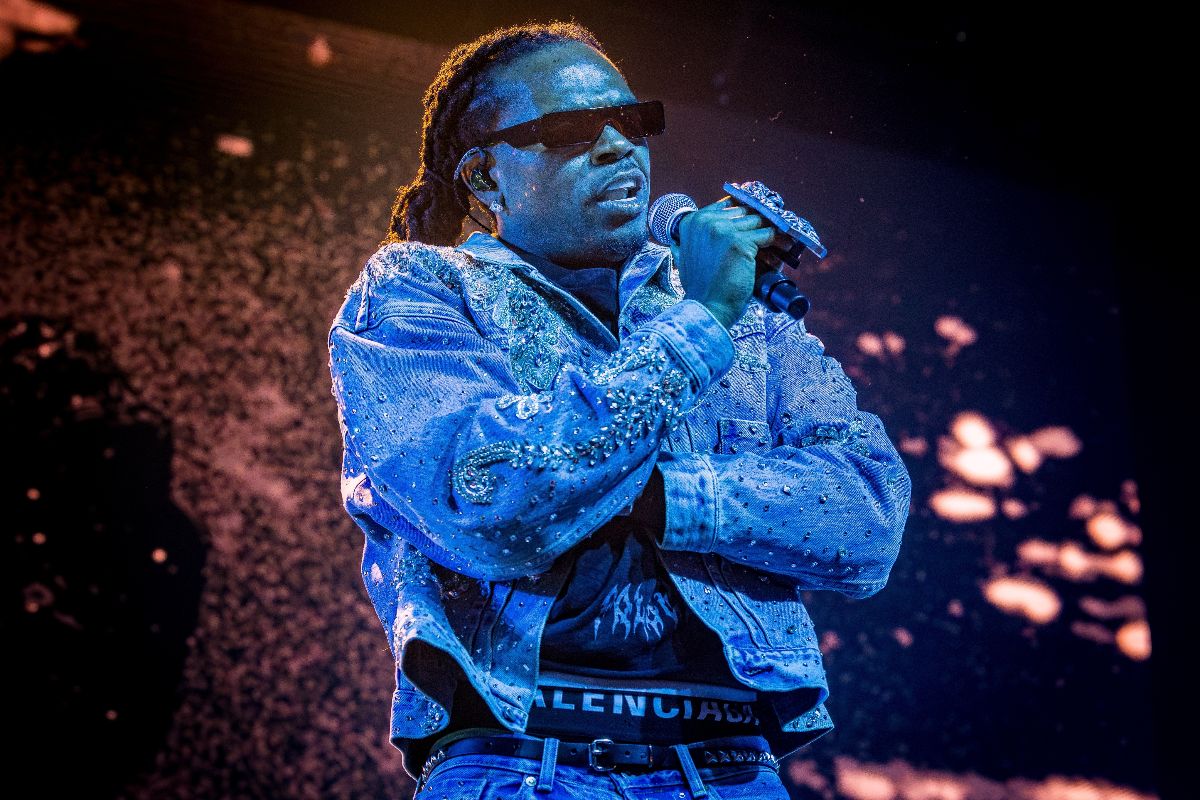 Gunna, concerto, giacca di jeans