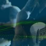 Concetto di musica digitale con chitarre.