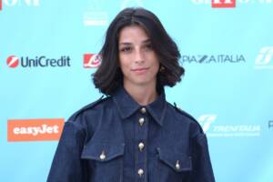 Lea Gavino con camicia di jeans