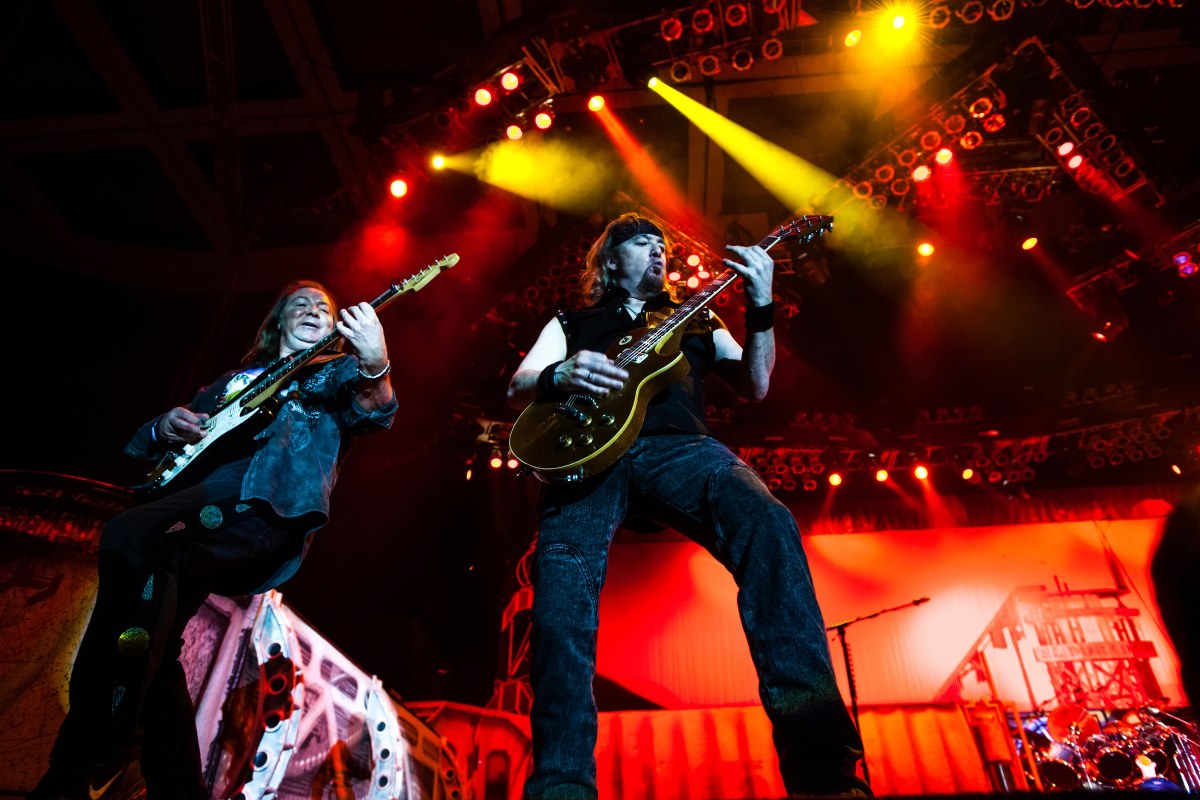 Iron Maiden durante un esibizione