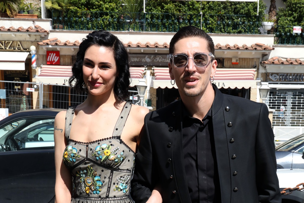 Giulia Pauselli e Marcello Sacchetta in abito elegante